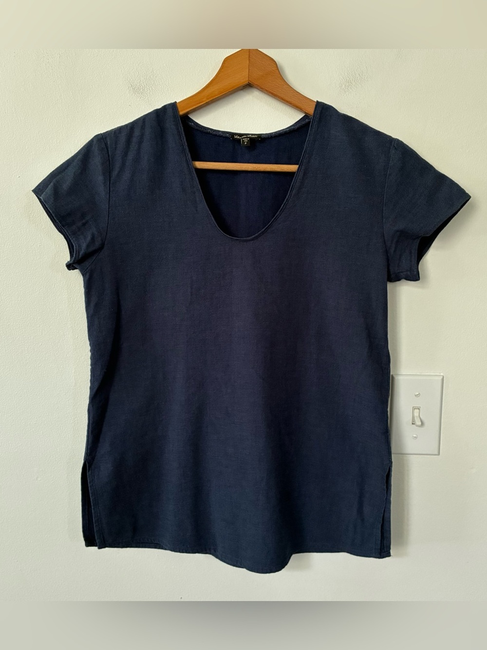 Steven Alan Scoop Neck Short Sleeve Top